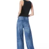 Women Alice and Olivia Allen Embellished Neck Ribbed Tank