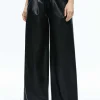 Women Alice and Olivia Anders Vegan Leather Low Rise Pant