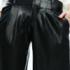 Women Alice and Olivia Anders Vegan Leather Low Rise Pant