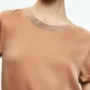 Women Alice and Olivia Braden Drop Shoulder Tee
