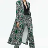 Women Alice and Olivia Bret Long Blazer