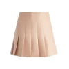 Women Alice and Olivia Carter Pleated Vegan Leather Mini Skirt