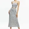 Women Alice and Olivia Ceresi Sequin Bandeau Crop Top