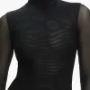 Women Alice and Olivia Clarinda Turtleneck Bodysuit