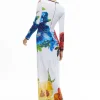 Women Alice and Olivia Delora Long Sleeve Crew Neck Maxi Dress