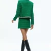 Women Alice and Olivia Kidman Pearl Embellished Collared Jacket