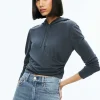 Women Alice and Olivia Kirk Wrap Front Hoodie