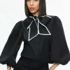 Women Alice and Olivia Lou Bow Button Down