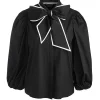 Women Alice and Olivia Lou Bow Button Down