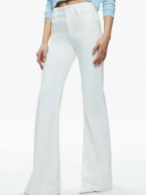 Women Alice and Olivia Missa 5 Pocket High Rise Wide Leg Jean