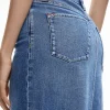 Women Alice and Olivia Rye Denim Maxi Skirt