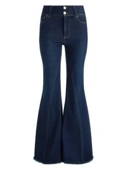 Alice and Olivia Beautiful Seamed Wide Leg Jean-Women Pants