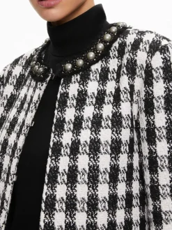 Alice and Olivia Deon Two-Fer Tweed Jacket + Mace Tweed Mini Skort-Women Matching Sets