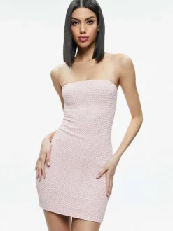 Alice and Olivia Leia Strapless Embellished Mini Dress-Women Dresses